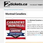 Thumbnail of 2tickets.ca website